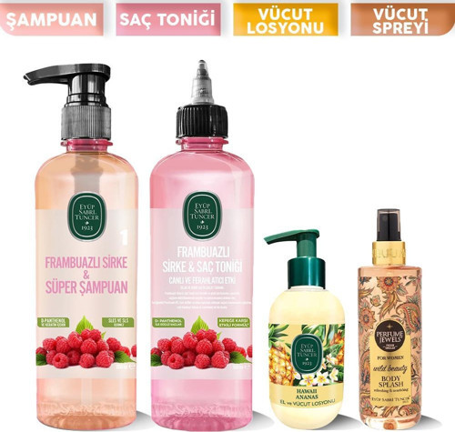 Frambuazlı Set, Hawaii Ananas Losyonu ve Vücut Spreyi