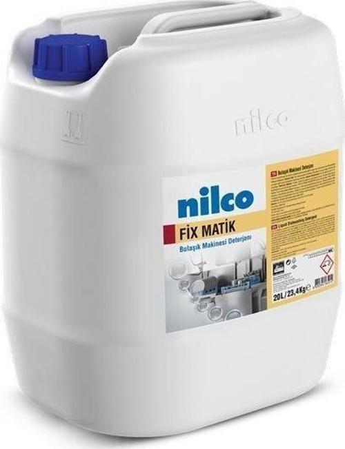Nilco FIX MATIK 20LT/23,1KG ORTA VE SERT SULARDA ETKİLİ BULAŞIK MAKİNESİ DETERJANI