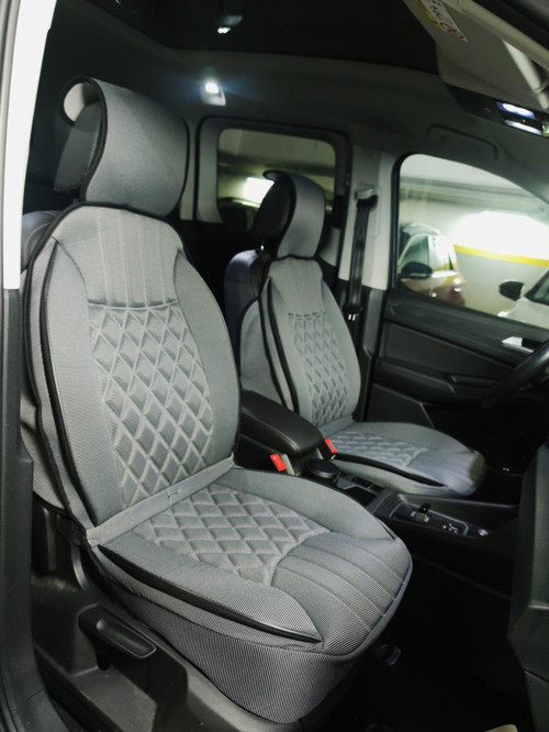 Fiat Egea STW Lüx Oto Koltuk Minderi Ön Arka 5'li Set ELEGANCE Serisi GRİ
