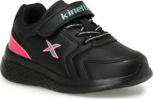 KINETIX  3F MARNED J 3PR COCUK SPOR AYAKKABI SIYAH,NEON FUSYA,YESIL 26/30 SIYAH - FUSYA