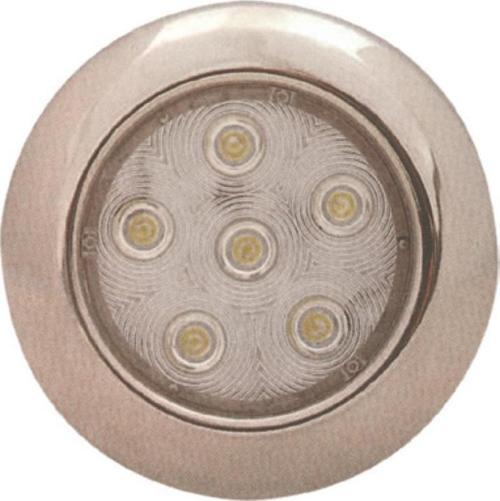Krom Spot 6 Led 12-24 V Gün Işığı