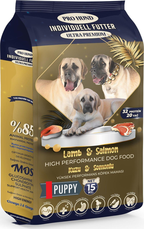 DOG INDIVIDUALLY Kuzu Etli & Somonlu Ultra Premium Yavru Köpek Maması (15Kg)