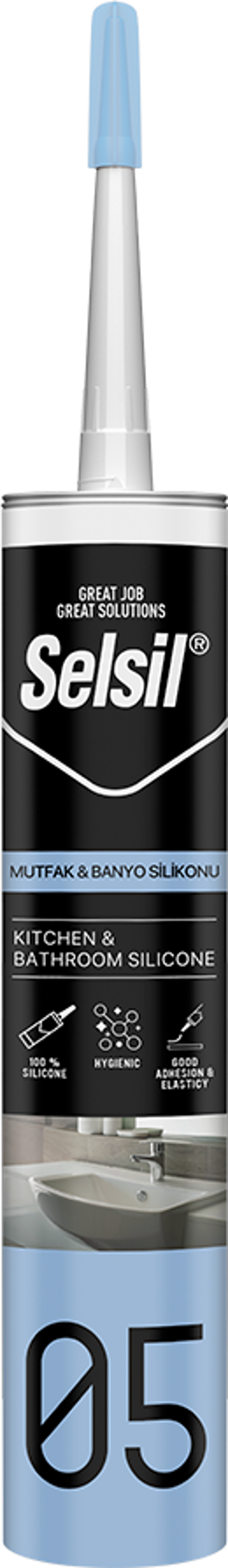 05 Mutfak Duşakabin Silikonu Şeffaf 280 ml