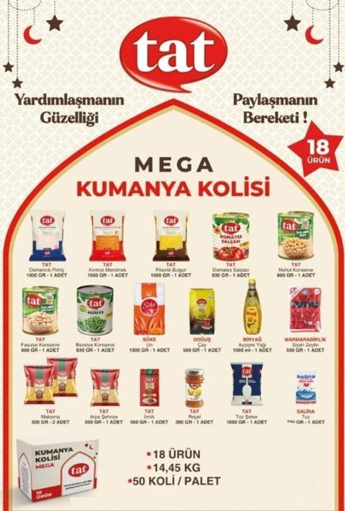 Mega Premium Ramazan Kolisi Erzak Paketi Kumanya 18 Parça