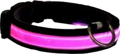 Petzz Işıklı Ayarlanabilir Flaşörlü Kedi ve Köpek Boyun Tasması Pembe 35-43 Cm / 2.5 Cm
