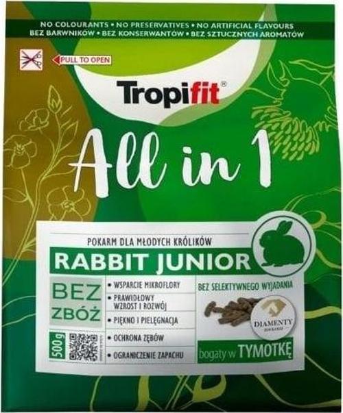 Tropifit All In 1 Tahılsız Yavru Tavşan Yemi 500 Gr