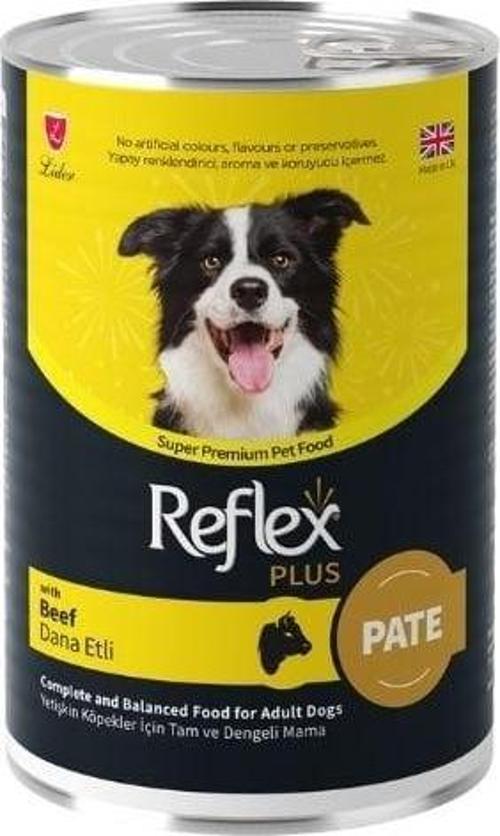 Plus Pate İçinde Dana Etli Yetişkin Konserve Köpek Maması 395 Gr