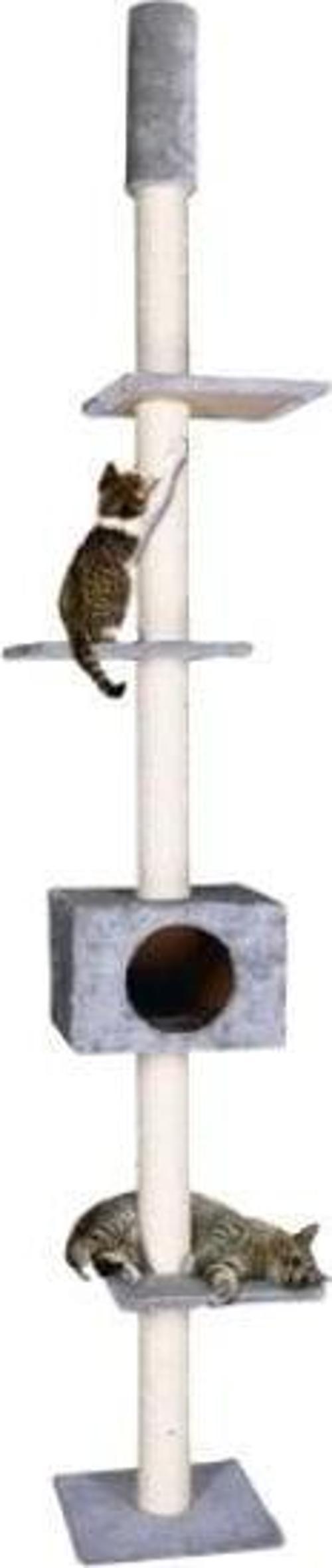 Oyun Kulesi Kedi Tırmalama Direği 35x35x263 Cm Gri