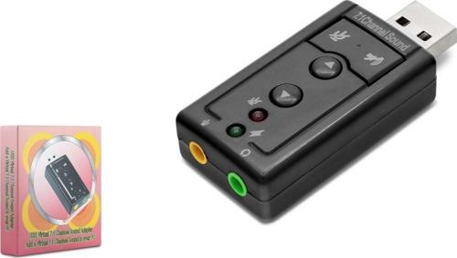 HDX5255 7.1 Sanal Surround Ses Çıkışlı Harici USB Ses Kartı - Siyah