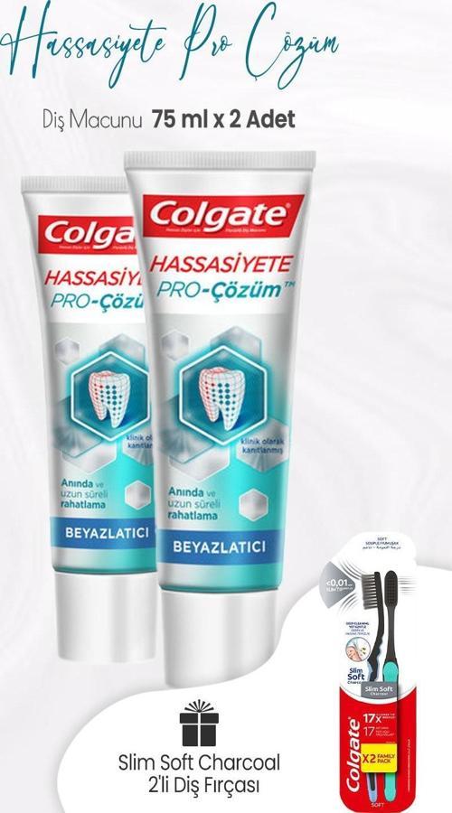Hassasiyete Pro Çözüm Diş Macunu 75 ml x 2 Adet ve 2'li Diş Fırçası