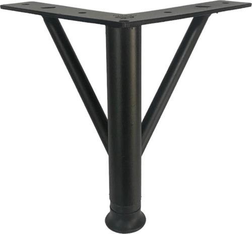 Firkete Ayak Metal 20 cm Mat Siyah Mobilya Koltuk Ayağı 