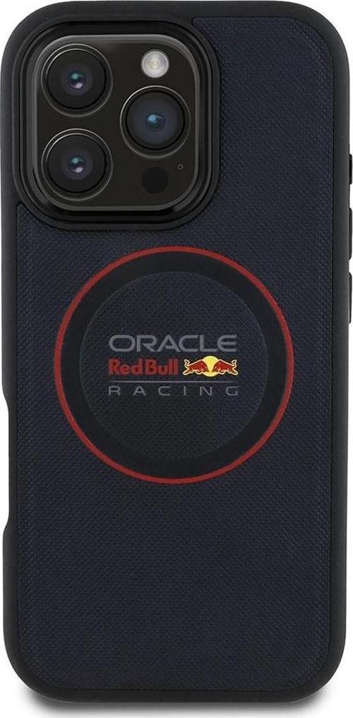Apple iPhone 16 Pro Max Kılıf Redbull Orjinal Lisanslı Magsafe Şarj Özellikli Kırmızı Halka ve Logo 