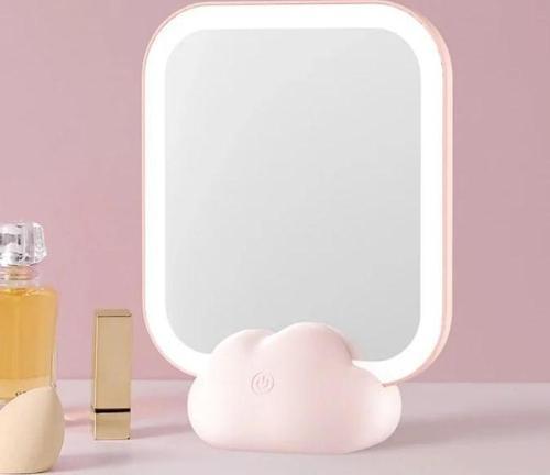 LED Işıklı Taşınabilir Makyaj Aynası - 1 Adet