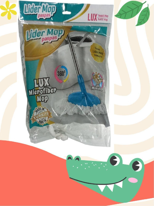 Mikrofiber Yuvarlak Mop Paspas Lux Yedek Ucu 2 Adet