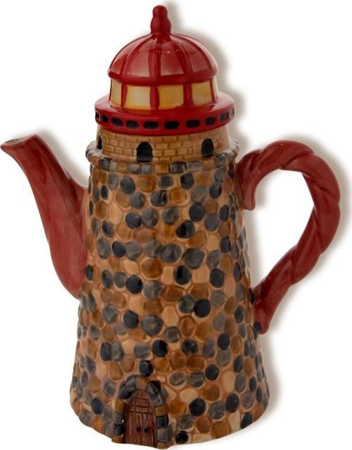 Denizfeneri Porselen Çaydanlık Lighthouse Teapot Dekoratif