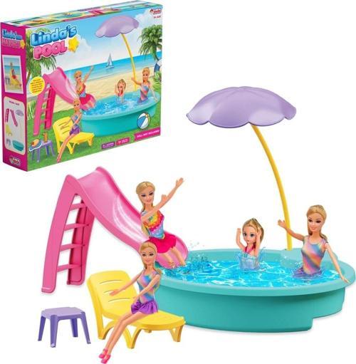 Linda'nın Havuzu - Havuz Partisi Oyuncak - Havuz Partisi Seti - Barbie Havuz Seti