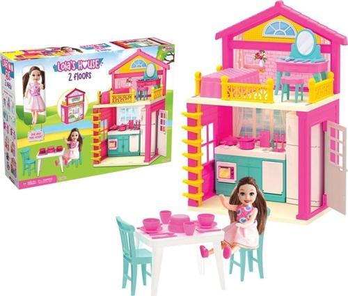 Lola'nın 2 Katlı Evi - Ev Oyuncak - Lola'nın 2 Katlı Ev Seti - Barbie Ev Seti