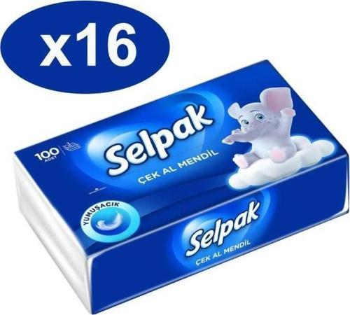 Çek Al Mendil 100 Adet x 16 lı Set
