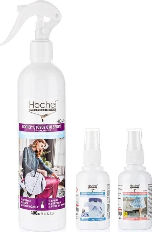 Hochei Paket 8 / Ütüsüz Ütü 400 ml - İpeksi Kolay Ütü 70 ml - Antistatik 70 ml