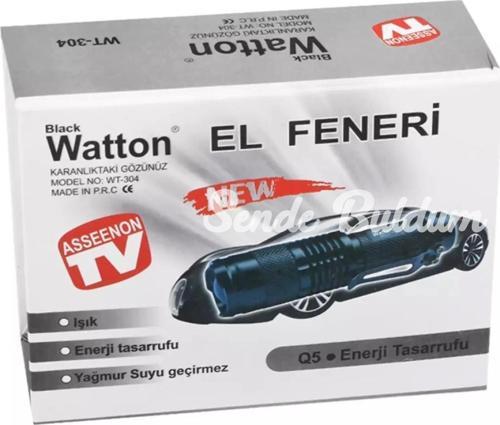 Mini Güçlü Şarjlı Pilli El Feneri  Wt304