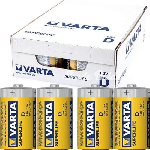 Varta Superlife Çinko Büyük D Boy Pil 24lü Paket