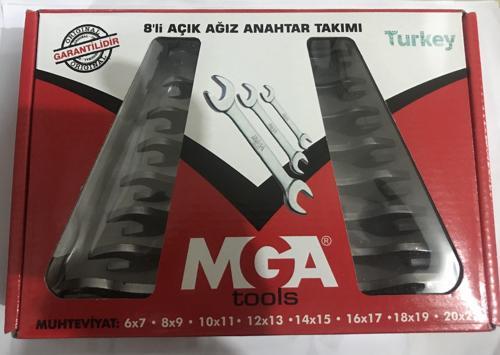 8 PARÇA AÇIK AĞIZ ANAHTAR TAKIMI HOBİ EKO
