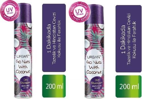 Tazelik Ve Hindistan Cevizi Kokusu Ile Ferahlık Sağlayan Kuru Şampuan 200 Ml X 2 Adet