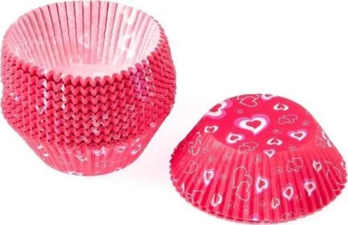 Tek Kullanımlık Desenli Cupcake Kalıbı, Renkli Muffin Kağıdı 100 Adet