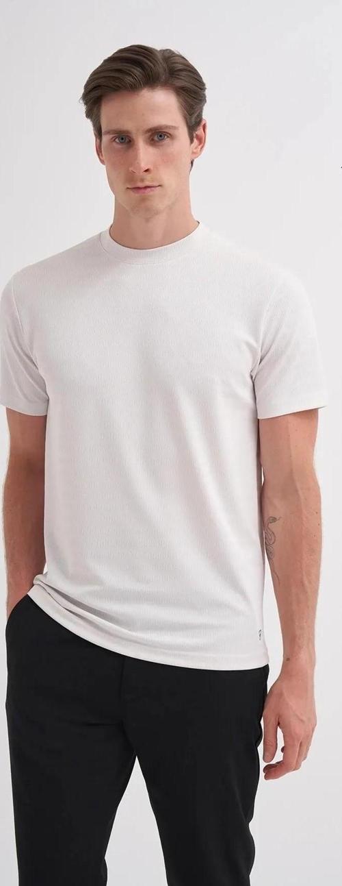 CAZ 4047 BIS YK T-SHIRT BEYAZ