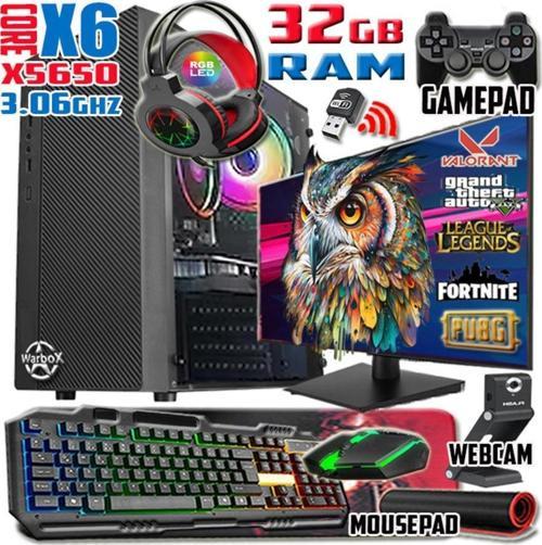 Owl Xeon X5650 32gb Ram 256gb Ssd 250gb Hdd R7 240-4gb E.kartı 19" Monitör Gaming Bilgisayar