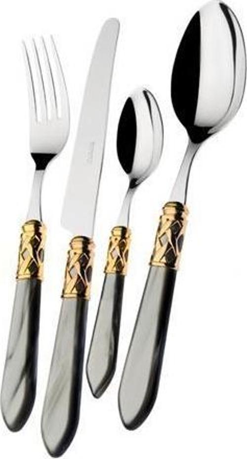 Aladdin Gri Gold 75 Prç Çkb Seti