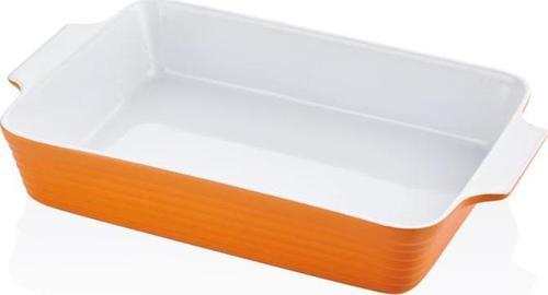 Rossallını Lıfe Brandanı Buyuk Dıkdortgen Turuncu Fırın Kabı 44X26X8 Cm