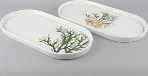 Marinet 2li Oval Servis Tabağı Seti 32x16cm