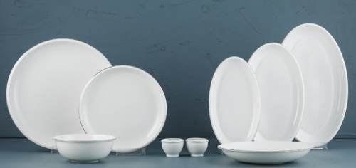 Evaliza Platin Elegant 60 Parça Yemek Takımı- 12 Kişilik