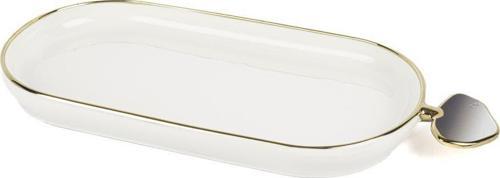 Clover Gri Kayık Servis Tabağı 36cm