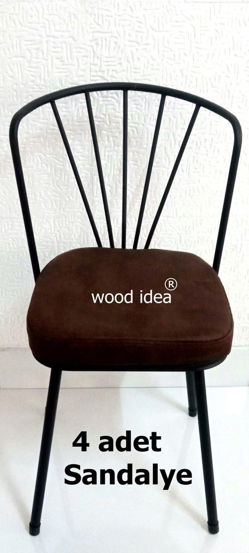 Wood İdea 1.Sınıf Yemek Odası Salon Cafe Mutfak Sandalyesi 4 Adet