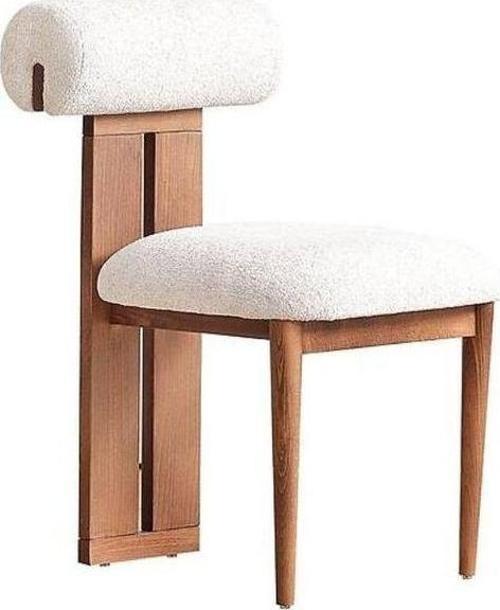 Poofy Iskandinav Ahşap Bohem Sandalye
