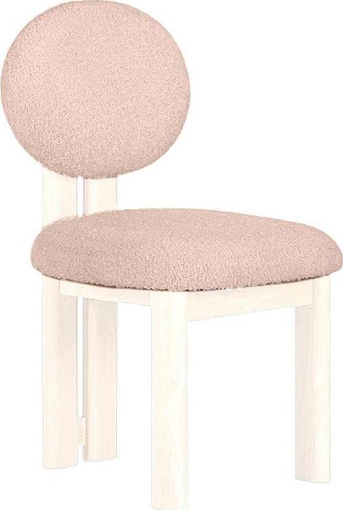 Coco ıskandinav teddy natural ahşap bohem sandalye