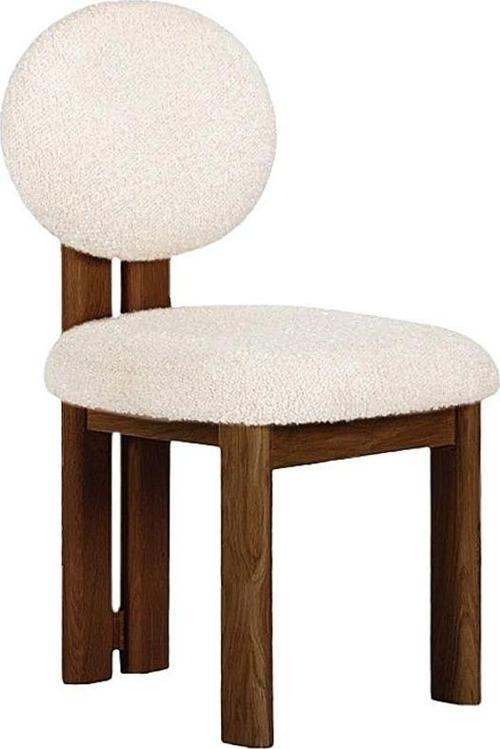 Coco ıskandinav teddy natural ahşap bohem sandalye