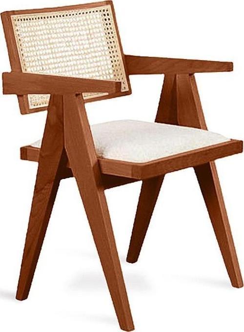 Luna pergel hazeranlı model hasırlı natural ahşap sandalye