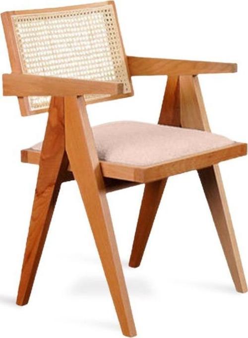 Luna Pergel Hazeranlı Model Hasırlı Natural Ahşap Sandalye