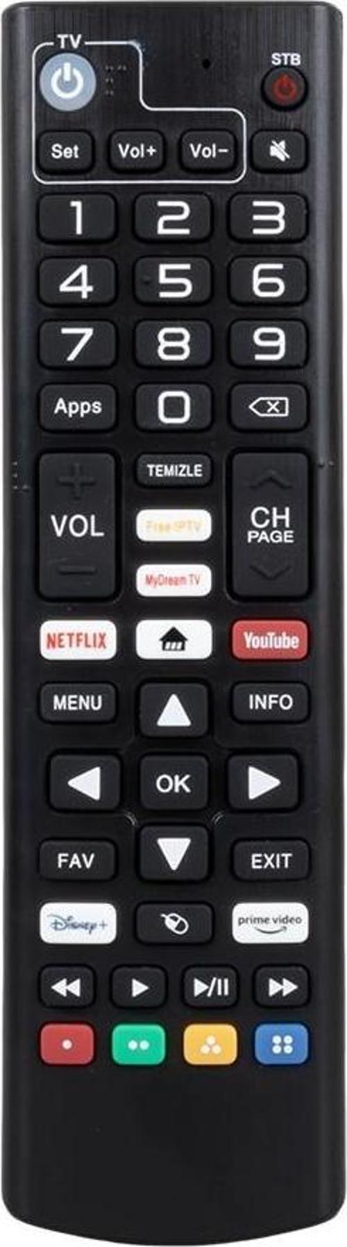 Dreamstar i1 Androidbox Kumanda Netflix-Youtube-Prime Video Tuşlu