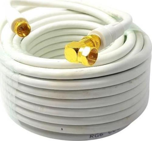 30 Metre 1x 90Derece Gold F Konnektörlü Anten Kablosu