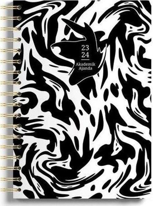 Akademik Ajanda 2023-2024 Haftalık Spiralli Sert Kapak  17x24 cm 23-9119