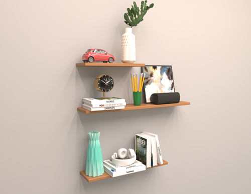 3 LÜ RAF SET ( 60-40-40 ) BAMBU ( PARLAK )