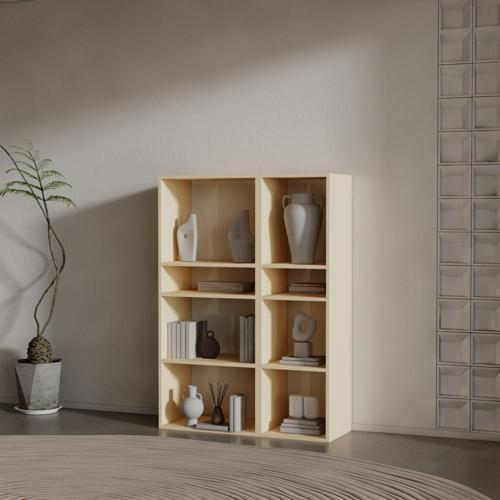 LİME SUNTALAM KİTAPLIK ( 140 X 100 X 37 ) KREM ( PARLAK )