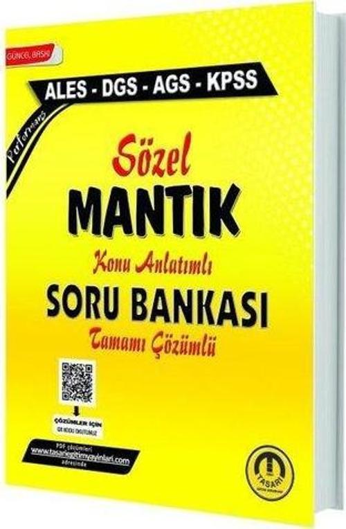 KPSS ALES DGS AGS Sözel Mantık Çözümlü Soru Bankası