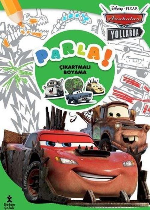 Disney Pixar Arabalar Yollarda - Parla! Çıkartmalı Boyama