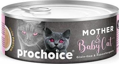 Pro Choice Mousse Anne ve Bebek Kediler İçin Tavuklu Yavru Kedi Konservesi 80 Gr