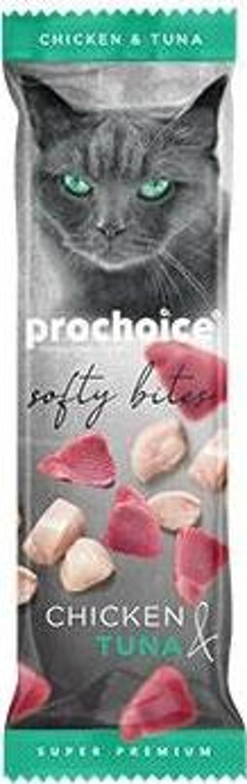 Pro Choice Softy Bites Tavuklu ve Ton Balıklı Yumuşak Kedi Ödül Maması 24 Adet 10 Gr